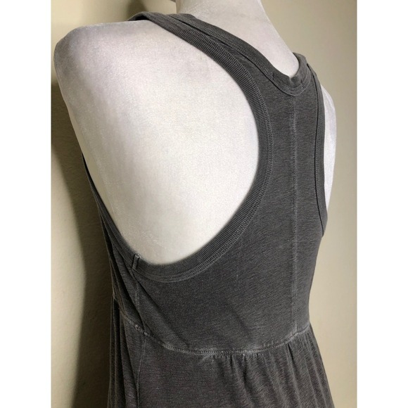 James Perse Standard Gray Maxi Dress Size 2 Sleeveless Tank Dress Casual - Picture 12 of 16